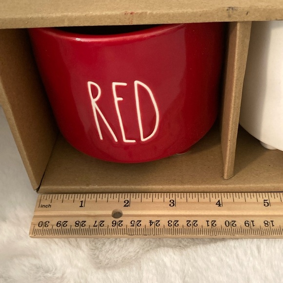 Rae Dunn Red White Blue Mini Planter Set - Picture 5 of 7